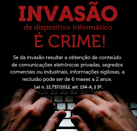 Invasão de dispositivo informatico é crime!